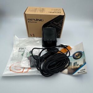Rexing V1 Dash Cam 1080P HD 170° Wide Angle G-Sensor w/ 64GB SD‎ Card & Box